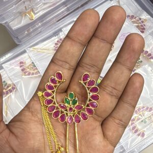 Bridal Fancy Hair broach Flower Design Khopa