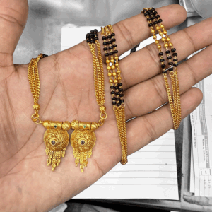 36 inch Fancy Mangalsutra spiral design matte polish