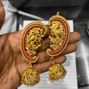 Trending Matte design Peacock earcuff