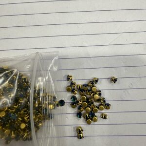 Fitting Stone Round Shape Blue