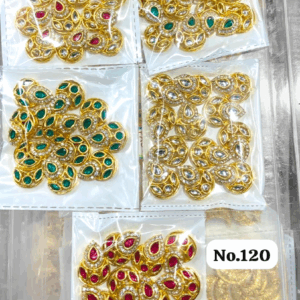 Design Stone Chand With Paan Shape - Full Rani, 6 Packet