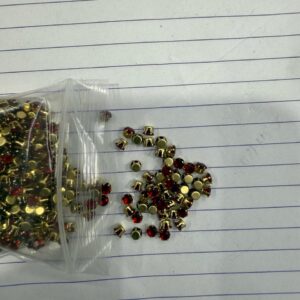 Fitting Stone Round Shape Maroon