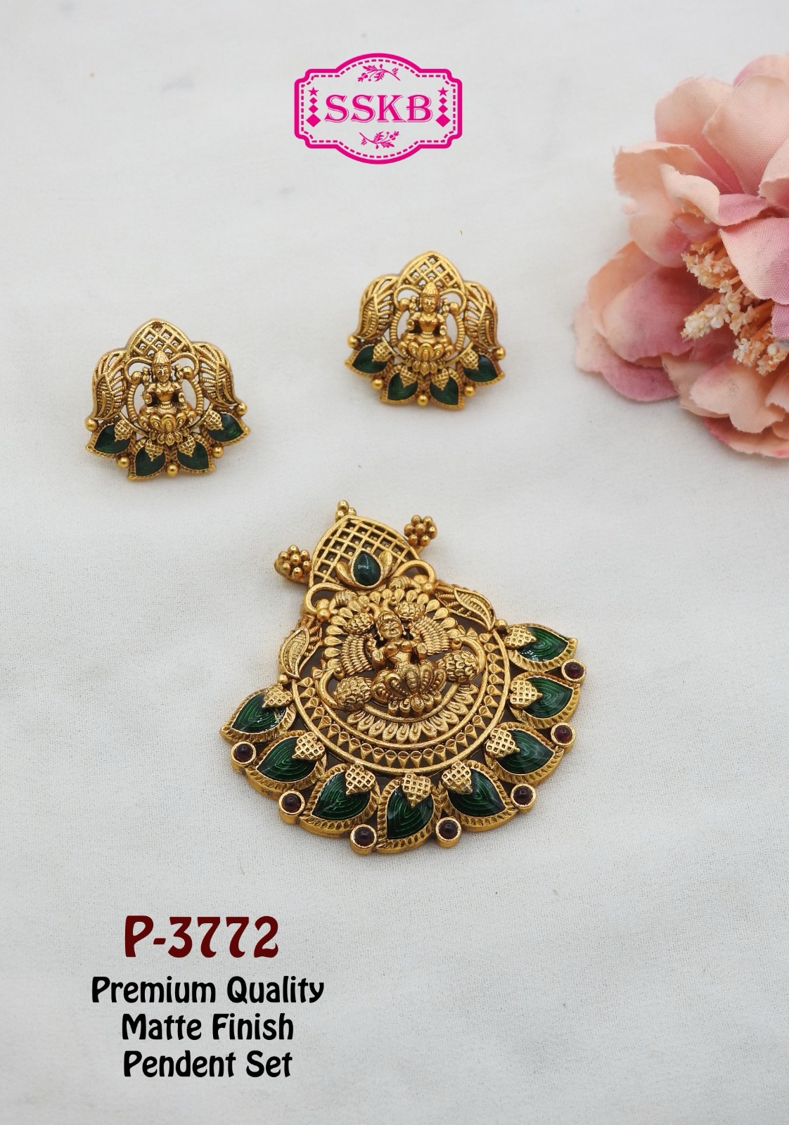 Premium Quality Laxmi Matte Finish Pendal Set