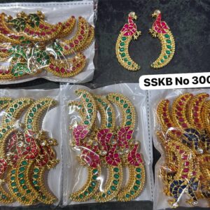 Kundan Peacock Pendant for Hair Accessories & Embroidery