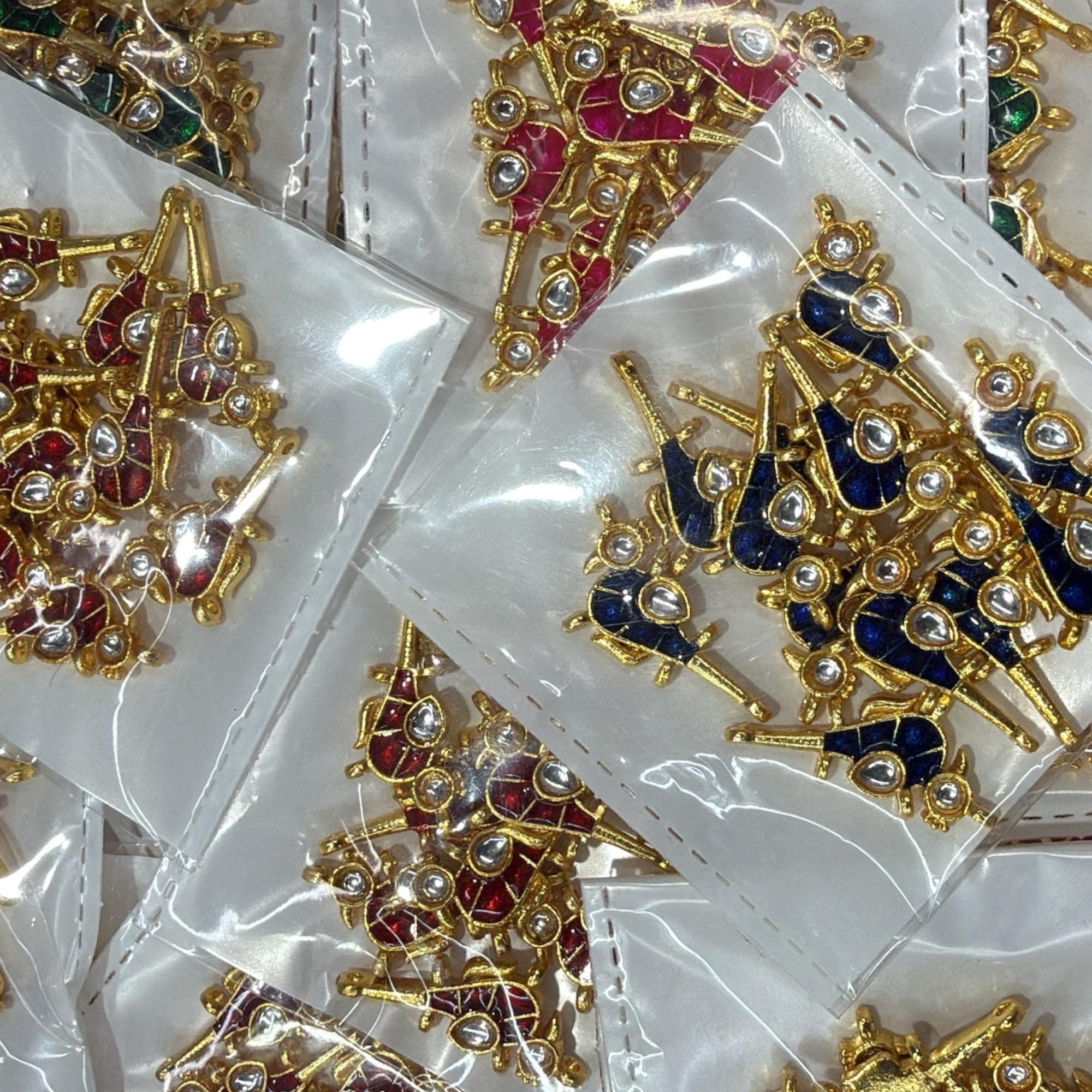 Kundan Bird Motif for Embroidery & Jewellery Making