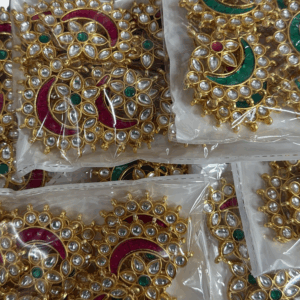 Kundan Crescent Motif for Hair Accessories & Embroidery