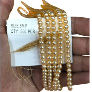 Luxury Swarovski Pearl Mala for Jewellery Making – Premium 4MM & 5MM Pearl String (100 PCS)