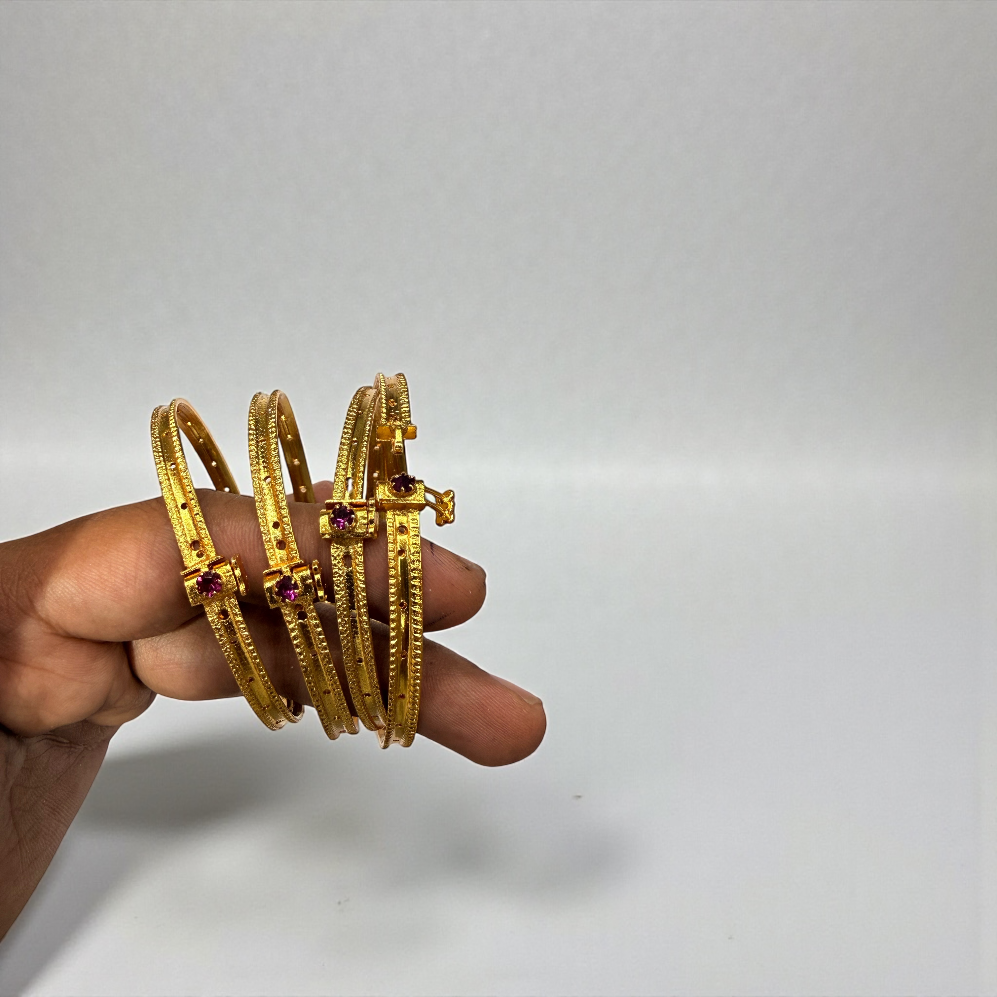 Micro Polish Screw Bangles for Jewellery Making(4pc) - Image 2