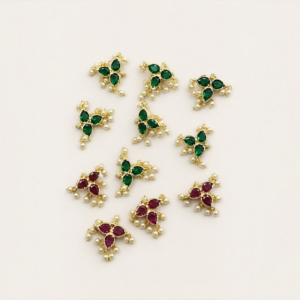 Premium CZ Pearl Triangle Connector for Necklace Making