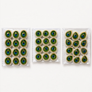 Peacock Eye Rakhi Centerpiece Beads | Morpankh Rakhi Material