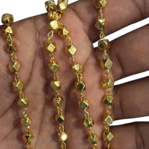 Micro Plated Astapauli Chain for Jewellery Making (50gm)