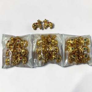 Kundan Cow Design Jewellery Making Component