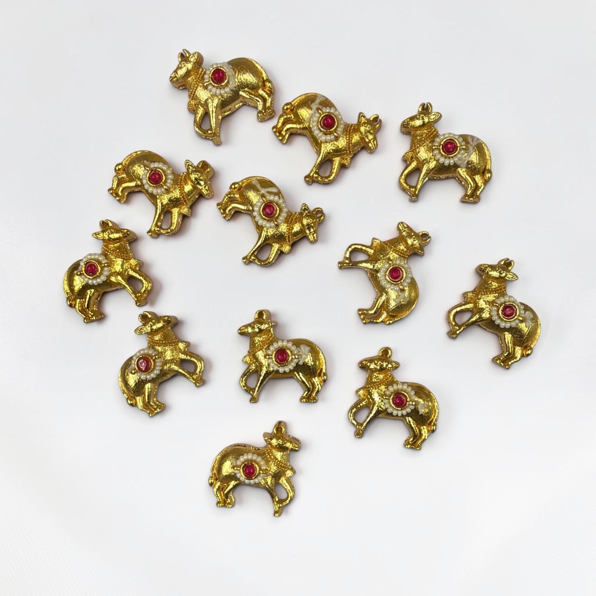 Kundan Cow Design Jewellery Making Component - Image 3