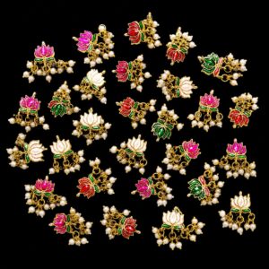 Latkan Kamal Medium Size | Lotus Pearl Jewellery Making Material