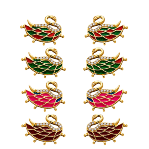 Premium Swan Design Meenakari Jewellery Connector for Necklace Making