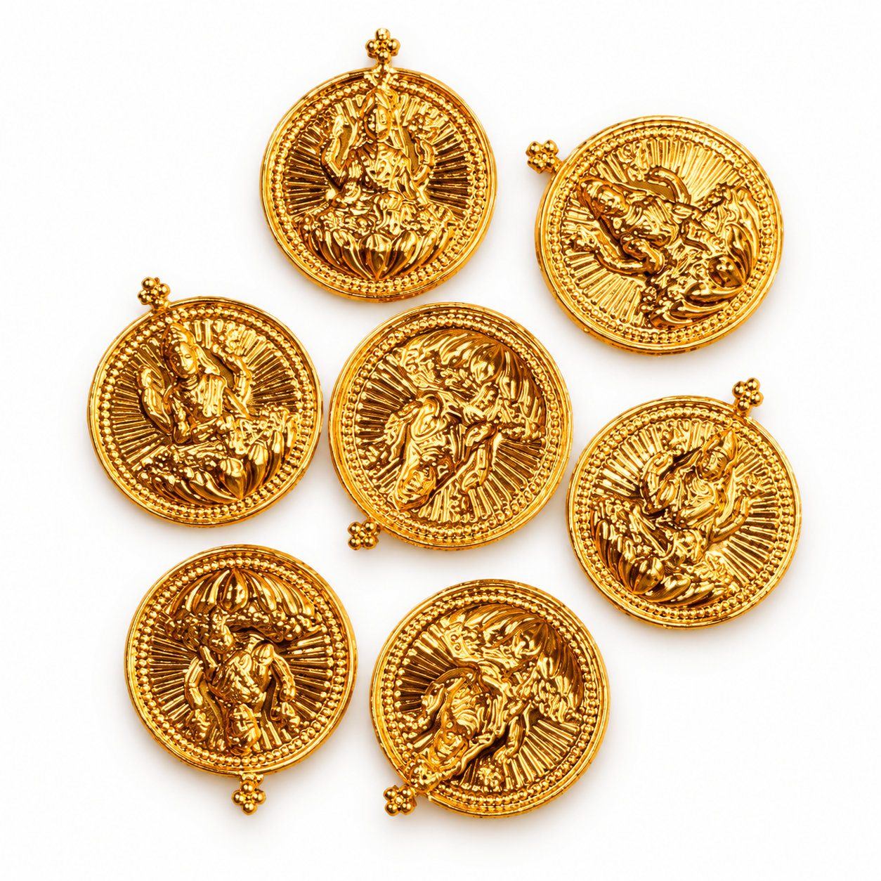 Lakshmi Design Gold Finish Pendant for Jewellery Making - Image 2