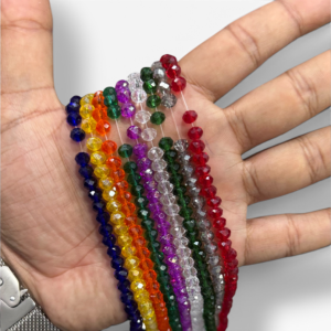 9 Color Navratri Crystal Beads | Pack of 9 Color Strings